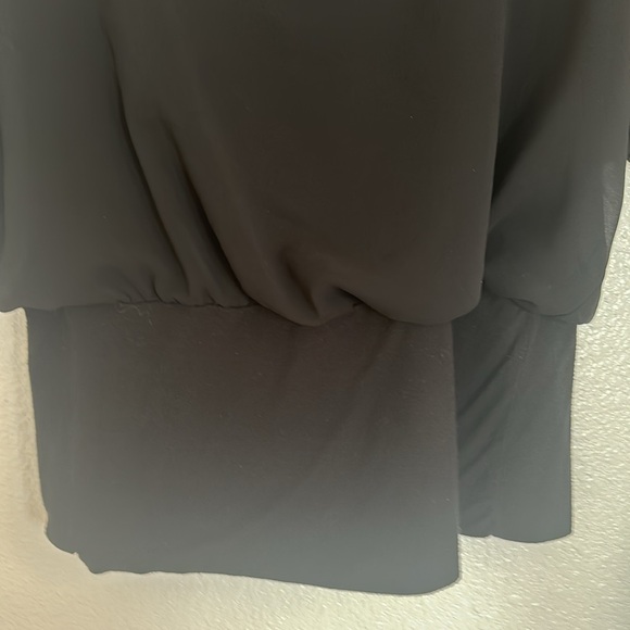 Black Joseph A blouse size medium cotton tank with sheer lining fabric - Picture 4 of 9